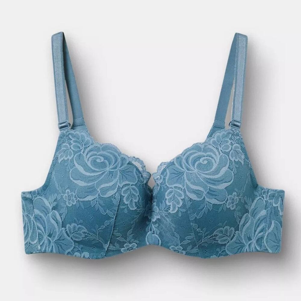 Torrid Balconette Lightly-Lined Bra Spring Lake Blue Size 48C NEW